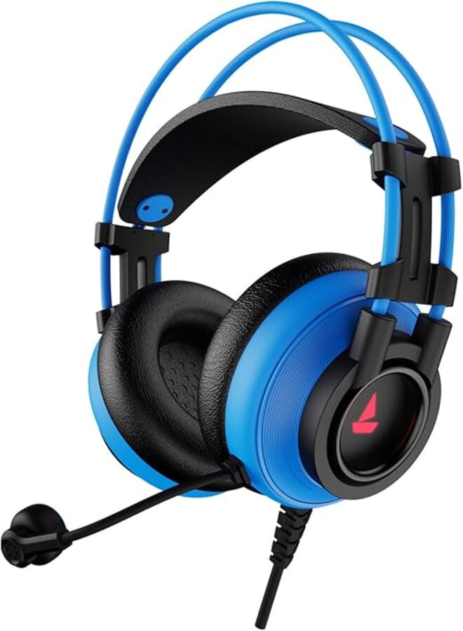 boAt Immortal IM-200 RGB USB Gaming Headset - 7.1 Surround Sound - Noise Cancelation Microphone - Inline Volume Control - Multi platform Compatibilty